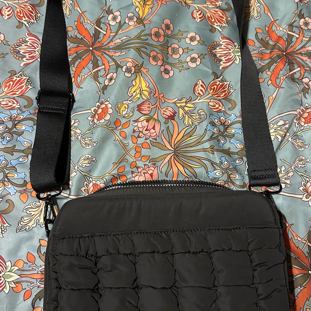 Black Quilted Crossbody Bag